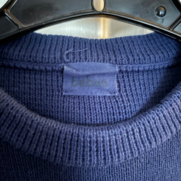 Babaa Jumper no35 100% spanish cotton in Navy - Picture 4 of 5